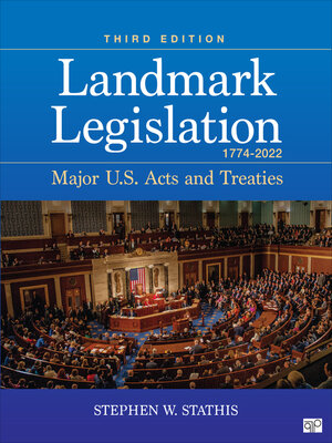 cover image of Landmark Legislation 1774-2022